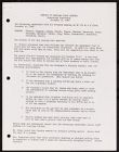 Minutes of November Staff Meeting Psychology Department, November 11, 1968
